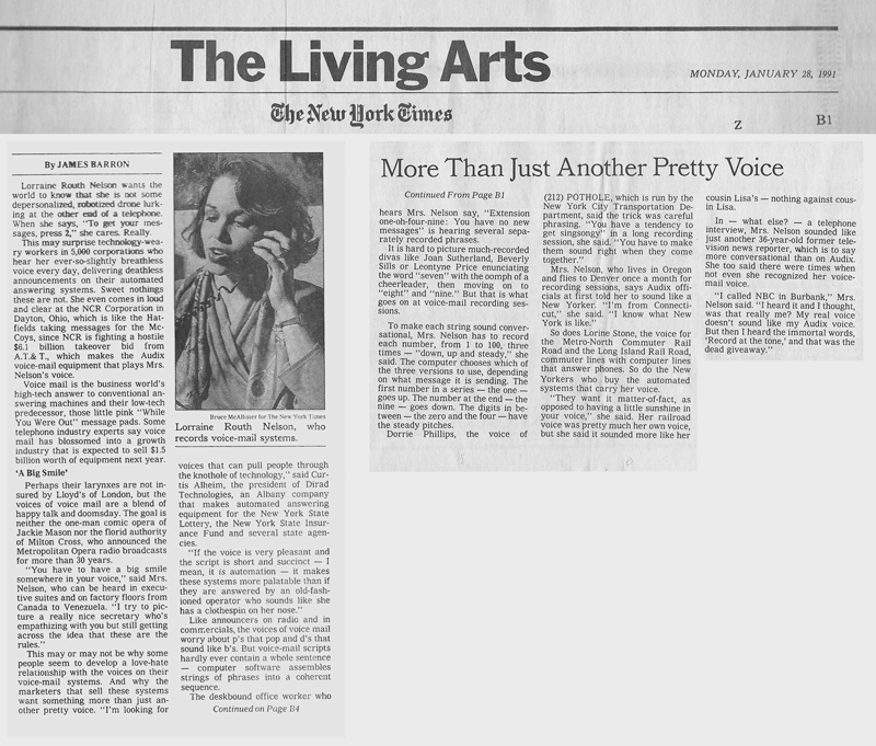 NY Times Living Arts